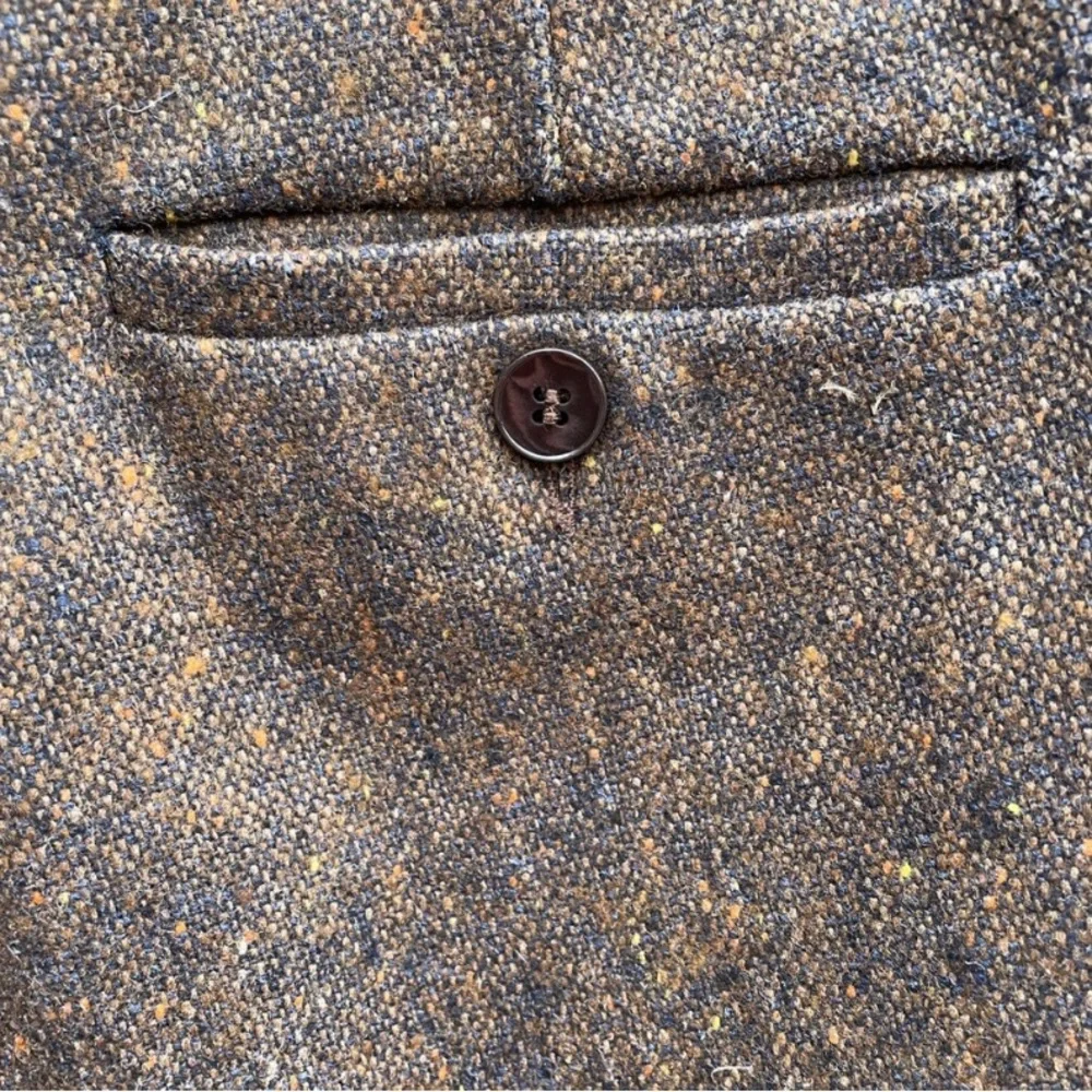 MaxMara Wool Silk Brown Tweed pants, size 44 - Picture 6 of 8